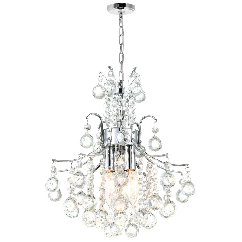 Chandeliers with Adjustable Height for Custom InstallationChandeliers with Adjustable Height for Custom InstallationPrincess 3 Light Mini Chandelier With Chrome Finish