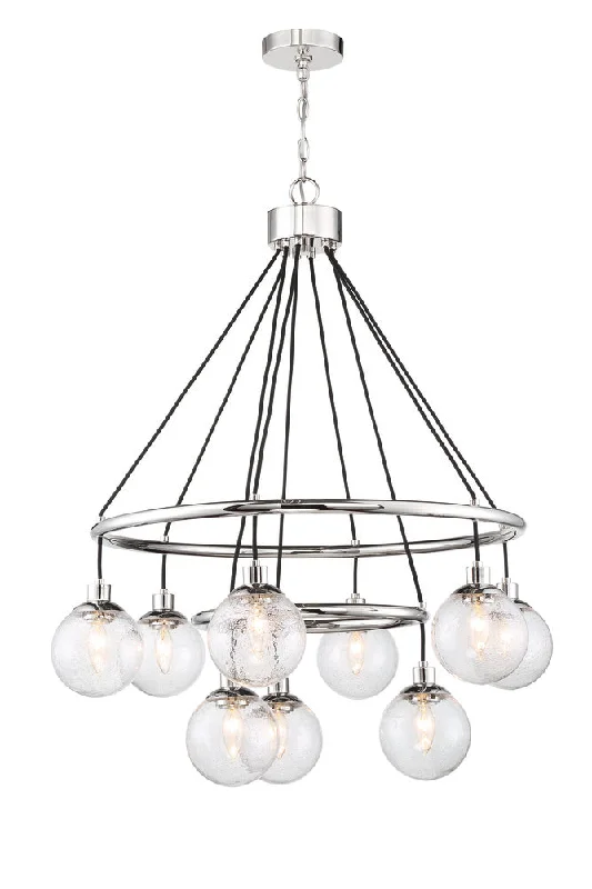Mid - Century Modern Chandeliers for Vintage AppealMid - Century Modern Chandeliers for Vintage AppealQue 9 Light Chandelier in Chrome