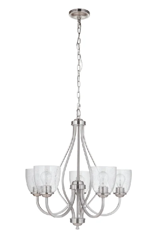 Incandescent Chandeliers for a Warm and Traditional GlowIncandescent Chandeliers for a Warm and Traditional GlowSerene 5 Light Chandelier in Brushed Polished Nickel