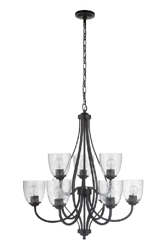 Art Deco Chandeliers for a Retro - Glam LookArt Deco Chandeliers for a Retro - Glam LookSerene 9 Light Chandelier in Espresso