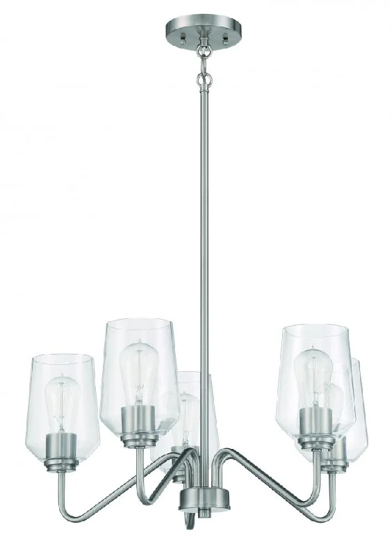 Mid - Century Modern Chandeliers for Vintage AppealMid - Century Modern Chandeliers for Vintage AppealShayna 5 Light Chandelier in Brushed Polished Nickel
