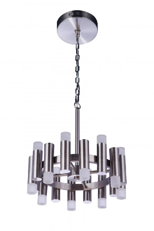 Chandeliers with Murano Glass for a High - End Artistic TouchChandeliers with Murano Glass for a High - End Artistic TouchSimple Lux 16 Light LED Chandelier in Brushed Polished Nickel