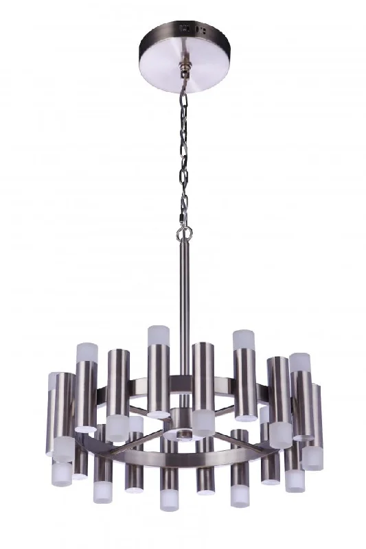 Incandescent Chandeliers for a Warm and Traditional GlowIncandescent Chandeliers for a Warm and Traditional GlowSimple Lux 20 Light LED Chandelier in Brushed Polished Nickel