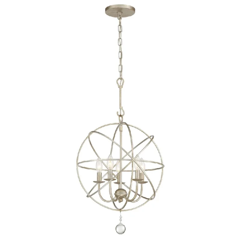 Chandeliers for Dining Rooms to Set the Mood for MealsChandeliers for Dining Rooms to Set the Mood for MealsSolaris 5 Light Olde Silver Mini Chandelier