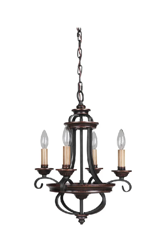Chandeliers with Dimmable Lights for Ambiance ControlChandeliers with Dimmable Lights for Ambiance ControlStafford 4 Light Chandelier in Aged Bronze/Textured Black