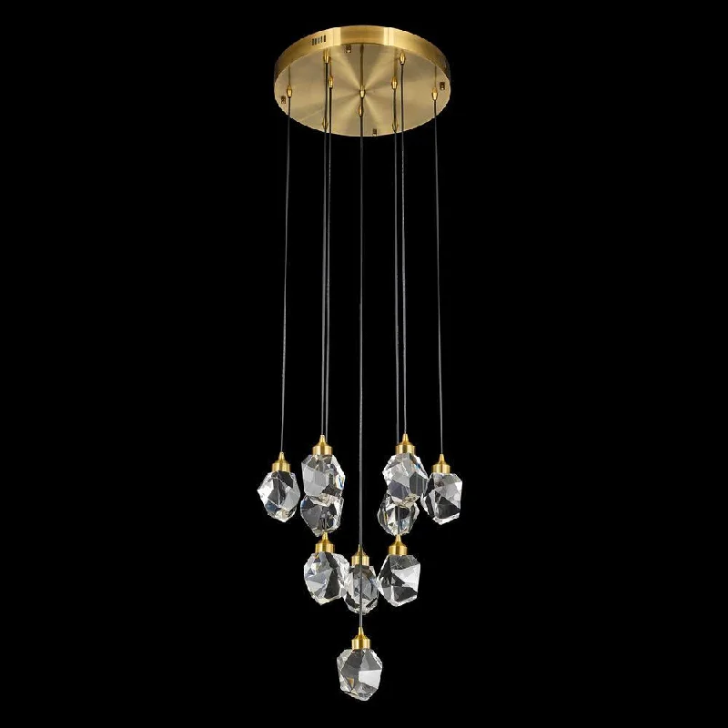 Chandeliers with Frosted Glass for a Softer Light DiffusionChandeliers with Frosted Glass for a Softer Light DiffusionStarFire Crystal LD6118AB