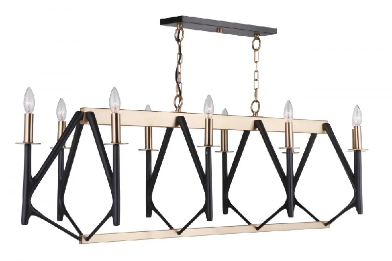 Mid - Century Modern Chandeliers for Vintage AppealMid - Century Modern Chandeliers for Vintage AppealThe Reserve 10 Light Island in Flat Black/Satin Brass