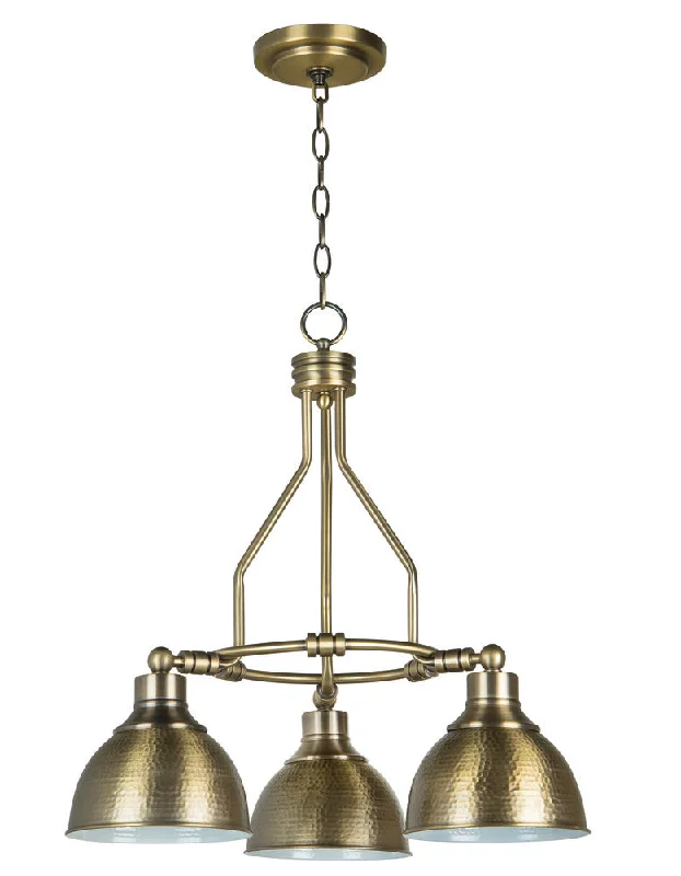 Chandeliers with Frosted Glass for a Softer Light DiffusionChandeliers with Frosted Glass for a Softer Light DiffusionTimarron 3 Light Down Chandelier in Legacy Brass