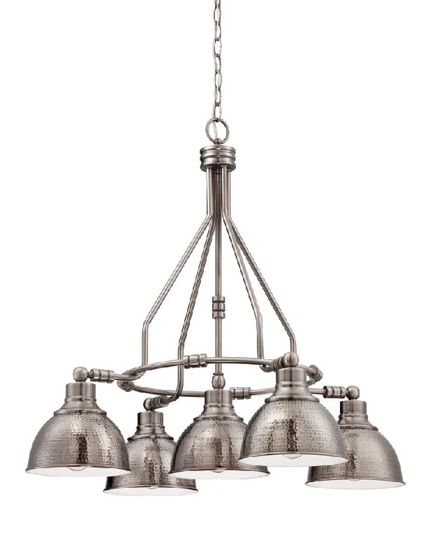 Chandeliers for High Ceilings to Fill Vertical SpaceChandeliers for High Ceilings to Fill Vertical SpaceTimarron 5 Light Down Chandelier in Antique Nickel