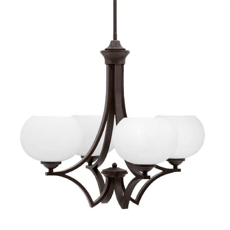 Chandeliers with Candle - Style Bulbs for a Classic AestheticChandeliers with Candle - Style Bulbs for a Classic AestheticToltec Zilo 564-DG-212 Chandelier Light - Dark Granite