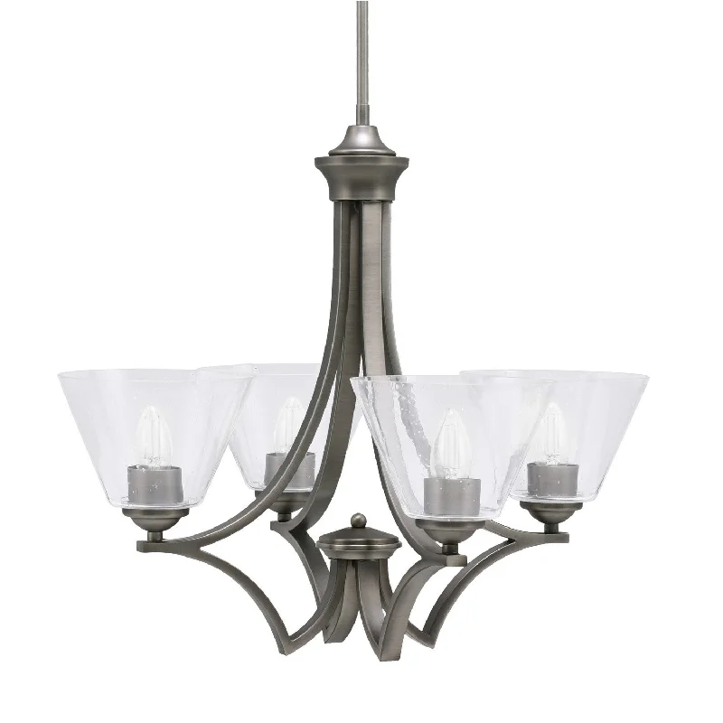 Incandescent Chandeliers for a Warm and Traditional GlowIncandescent Chandeliers for a Warm and Traditional GlowToltec Zilo 564-GP-302 Chandelier Light - Graphite