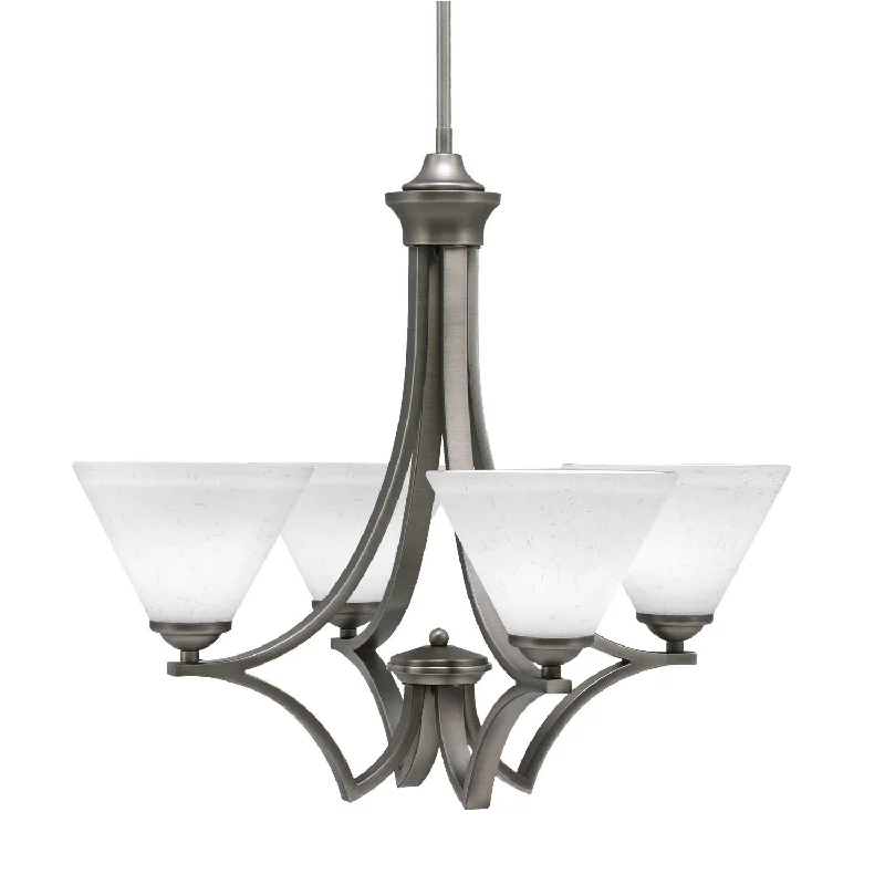 Chandeliers with Adjustable Arms for Directional LightingChandeliers with Adjustable Arms for Directional LightingToltec Zilo 564-GP-312 Chandelier Light - Graphite