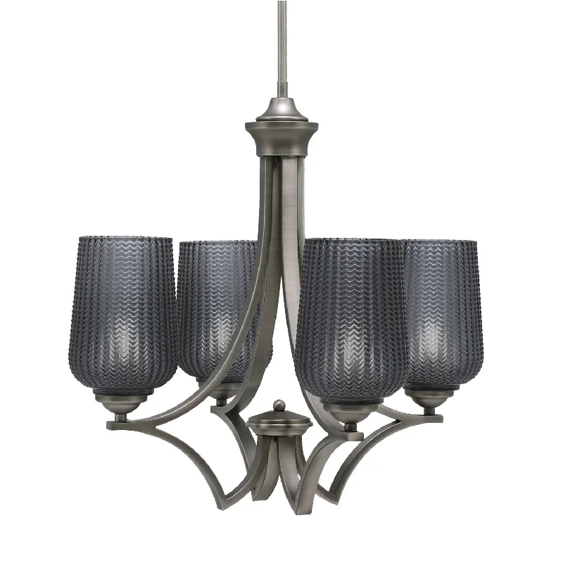 Traditional Brass Chandeliers for Classic InteriorsTraditional Brass Chandeliers for Classic InteriorsToltec Zilo 564-GP-4252 Chandelier Light - Graphite