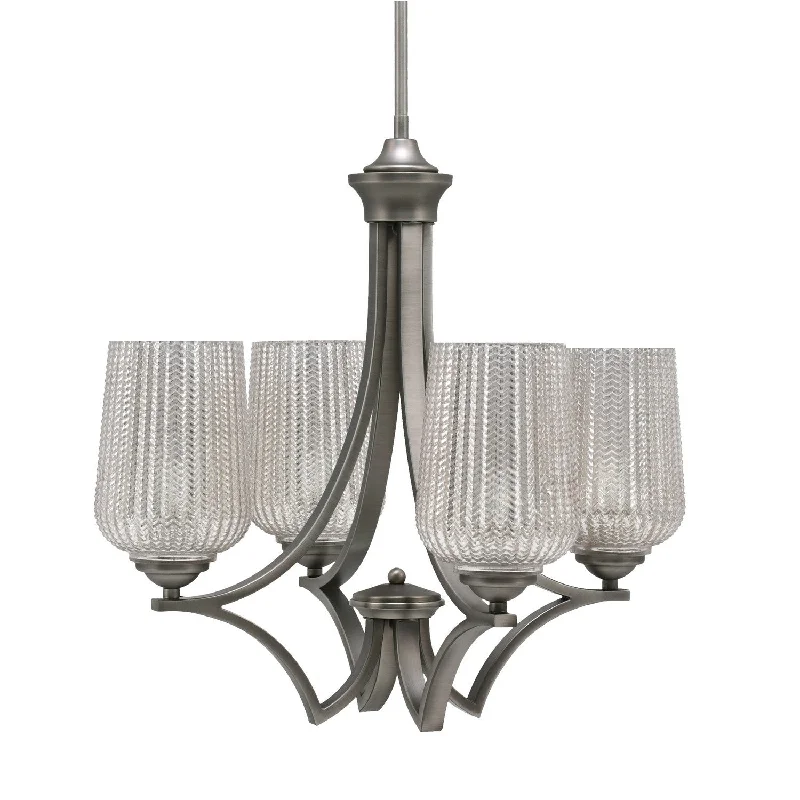 Large Chandeliers for Grand Halls and FoyersLarge Chandeliers for Grand Halls and FoyersToltec Zilo 564-GP-4253 Chandelier Light - Graphite