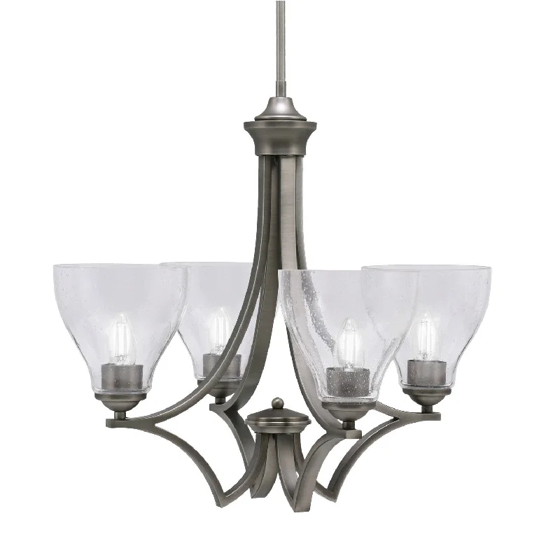 Chandeliers for High Ceilings to Fill Vertical SpaceChandeliers for High Ceilings to Fill Vertical SpaceToltec Zilo 564-GP-4760 Chandelier Light - Graphite