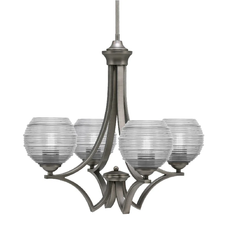 Industrial Iron Chandeliers for Loft - Inspired SpacesIndustrial Iron Chandeliers for Loft - Inspired SpacesToltec Zilo 564-GP-5110 Chandelier Light - Graphite
