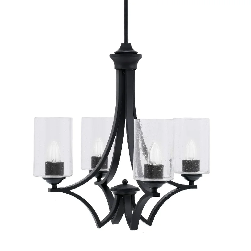 Chandeliers with Metal Frames in Silver FinishChandeliers with Metal Frames in Silver FinishToltec Zilo 564-MB-300 Chandelier Light - Matte Black