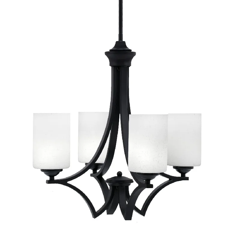 Chandeliers with Clear Crystal for a Sparkling EffectChandeliers with Clear Crystal for a Sparkling EffectToltec Zilo 564-MB-310 Chandelier Light - Matte Black