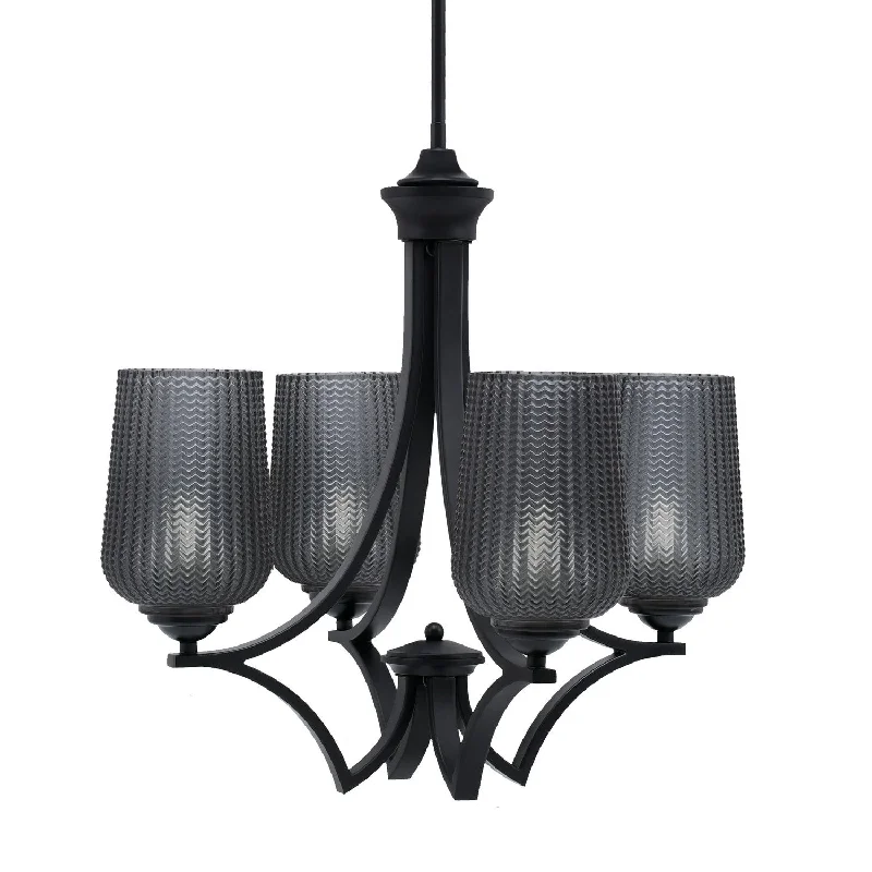 Incandescent Chandeliers for a Warm and Traditional GlowIncandescent Chandeliers for a Warm and Traditional GlowToltec Zilo 564-MB-4252 Chandelier Light - Matte Black