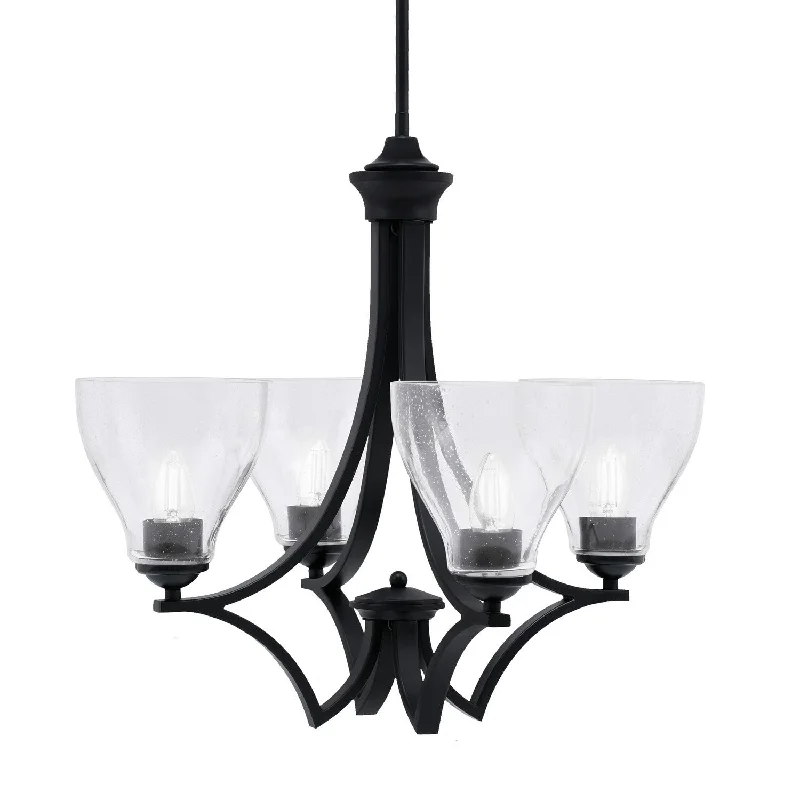 Ceiling - Mounted Chandeliers for Standard CeilingsCeiling - Mounted Chandeliers for Standard CeilingsToltec Zilo 564-MB-4760 Chandelier Light - Matte Black