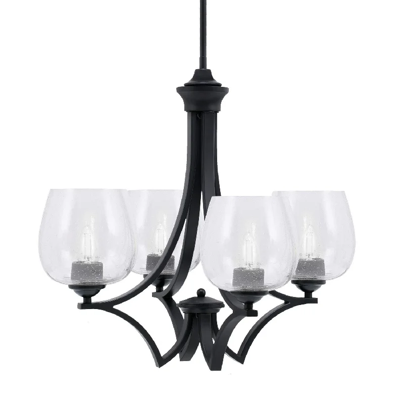 LED Chandeliers for Energy - Efficient LightingLED Chandeliers for Energy - Efficient LightingToltec Zilo 564-MB-4810 Chandelier Light - Matte Black
