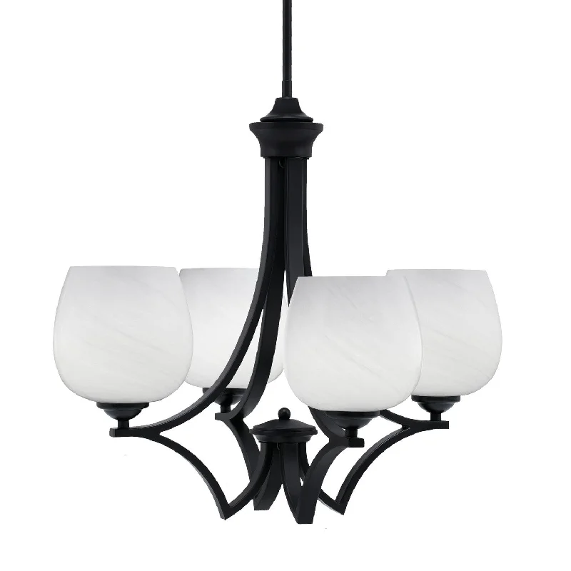 Modern Crystal Chandeliers for Contemporary HomesModern Crystal Chandeliers for Contemporary HomesToltec Zilo 564-MB-4811 Chandelier Light - Matte Black