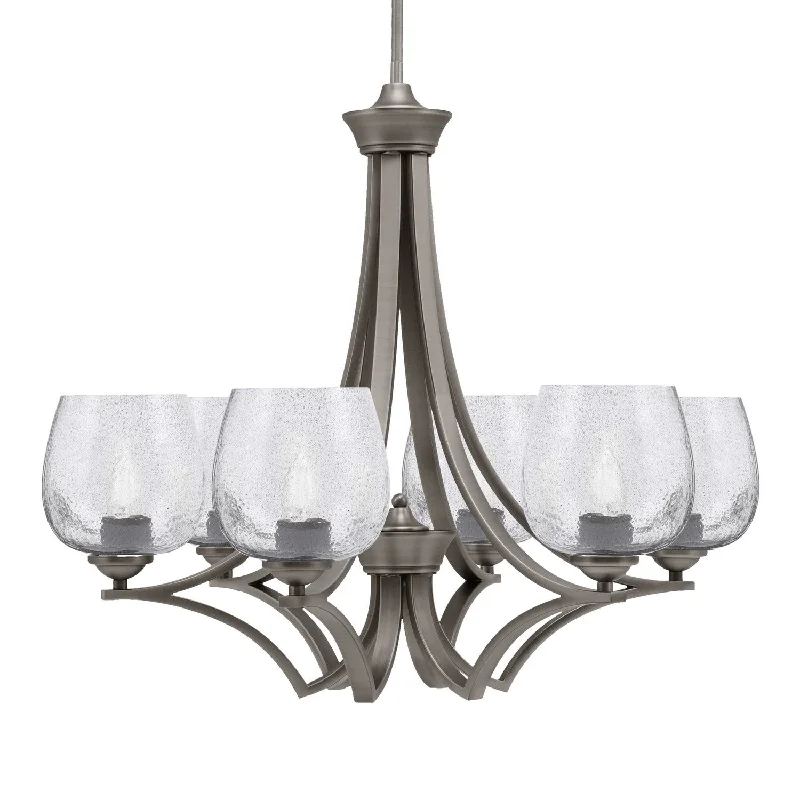 Chandeliers for Living Rooms to Create a Focal PointChandeliers for Living Rooms to Create a Focal PointToltec Zilo 566-GP-4812 Chandelier Light - Graphite