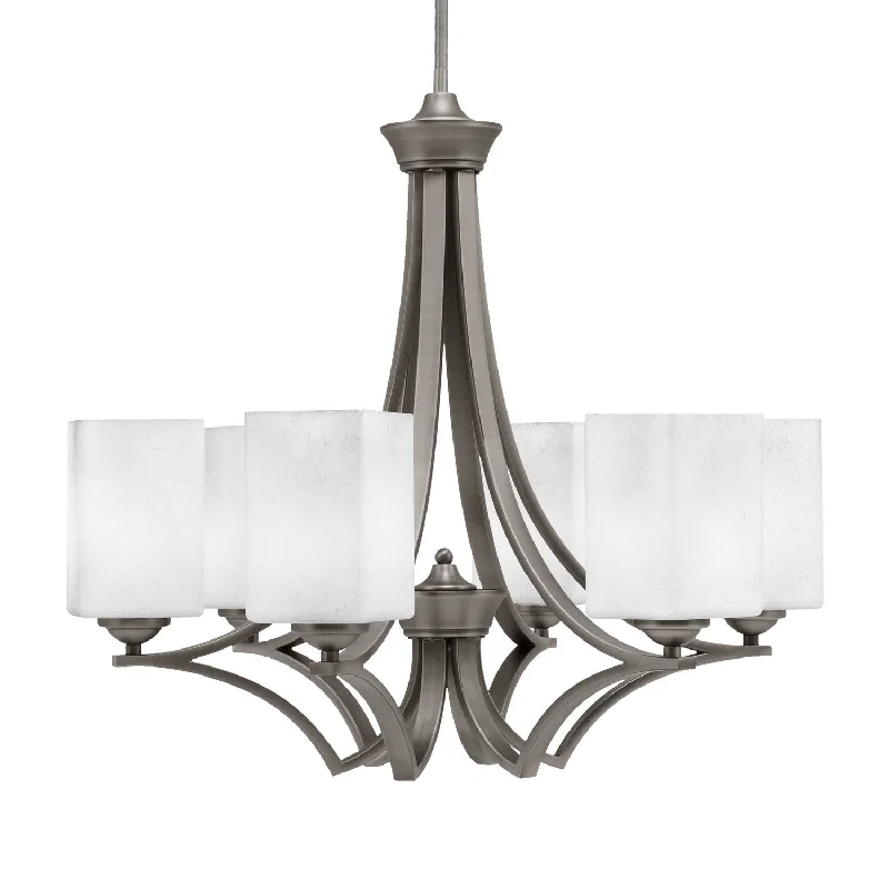 Chandeliers for Low Ceilings to Avoid OvercrowdingChandeliers for Low Ceilings to Avoid OvercrowdingToltec Zilo 566-GP-531 Chandelier Light - Graphite