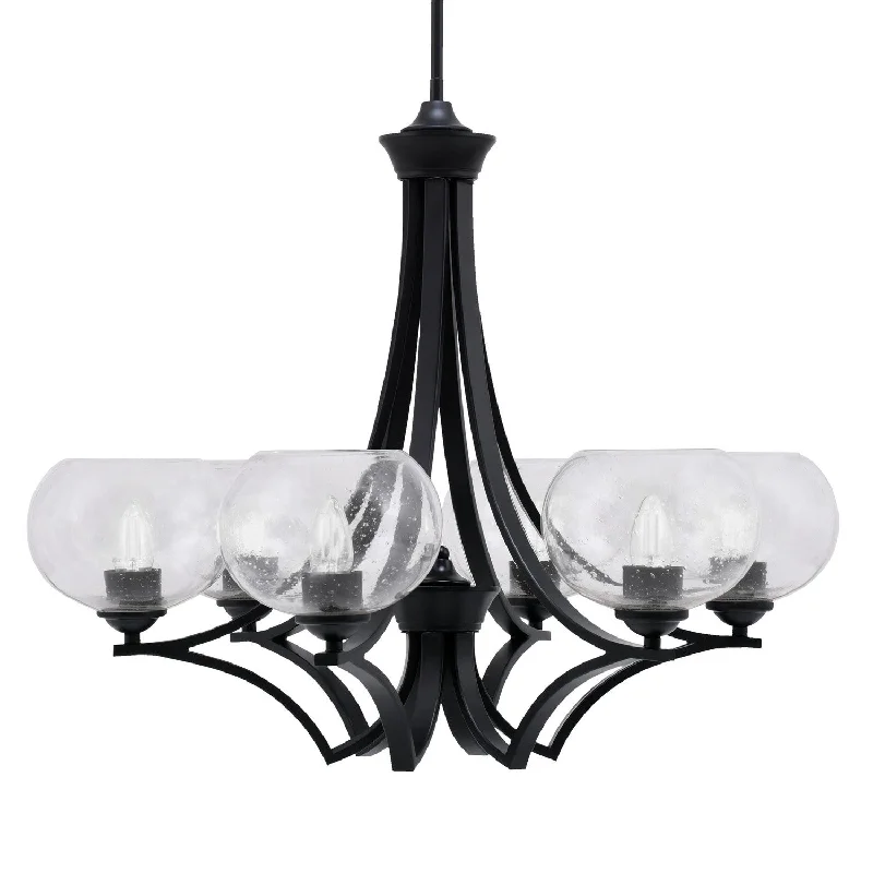 Chandeliers with Multiple Lights for Maximum IlluminationChandeliers with Multiple Lights for Maximum IlluminationToltec Zilo 566-MB-202 Chandelier Light - Matte Black