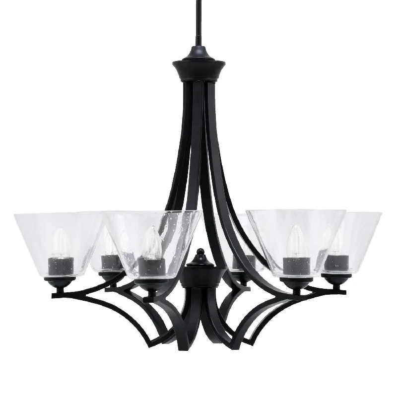 Chandeliers for Low Ceilings to Avoid OvercrowdingChandeliers for Low Ceilings to Avoid OvercrowdingToltec Zilo 566-MB-302 Chandelier Light - Matte Black