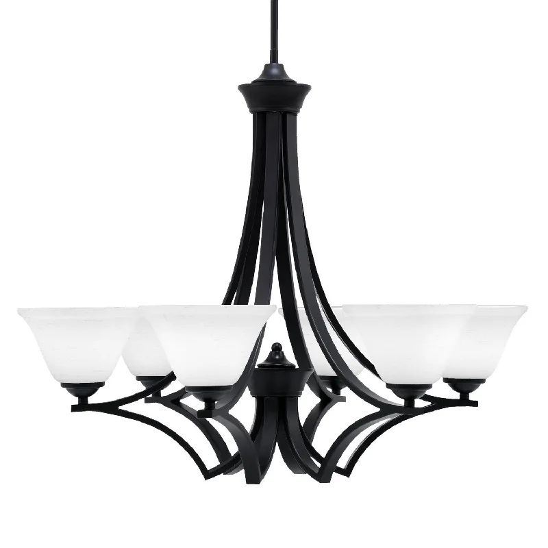 Chandeliers with Adjustable Height for Custom InstallationChandeliers with Adjustable Height for Custom InstallationToltec Zilo 566-MB-311 Chandelier Light - Matte Black