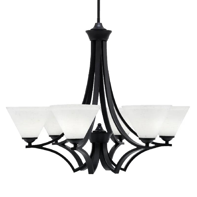 Chandeliers with Venetian Glass for a Luxurious LookChandeliers with Venetian Glass for a Luxurious LookToltec Zilo 566-MB-312 Chandelier Light - Matte Black
