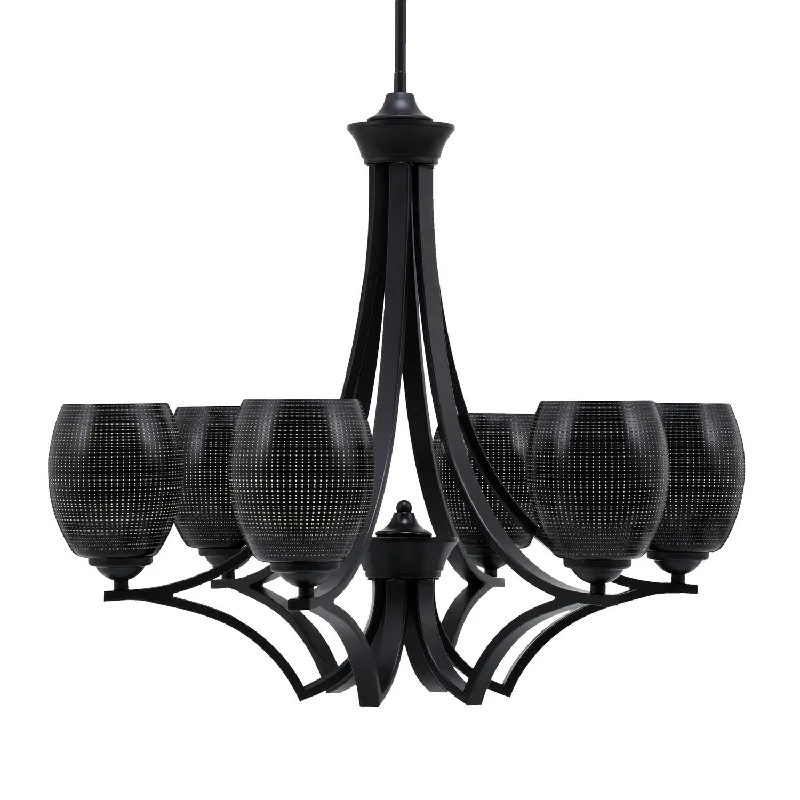 Modern Crystal Chandeliers for Contemporary HomesModern Crystal Chandeliers for Contemporary HomesToltec Zilo 566-MB-4029 Chandelier Light - Matte Black