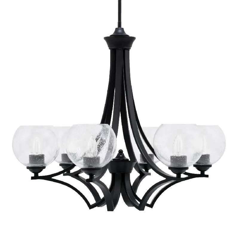 Bohemian - Style Beaded Chandeliers for Eclectic DecorBohemian - Style Beaded Chandeliers for Eclectic DecorToltec Zilo 566-MB-4100 Chandelier Light - Matte Black