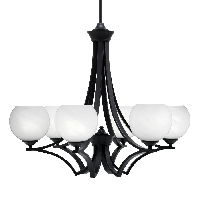 Large Chandeliers for Grand Halls and FoyersLarge Chandeliers for Grand Halls and FoyersToltec Zilo 566-MB-4101 Chandelier Light - Matte Black