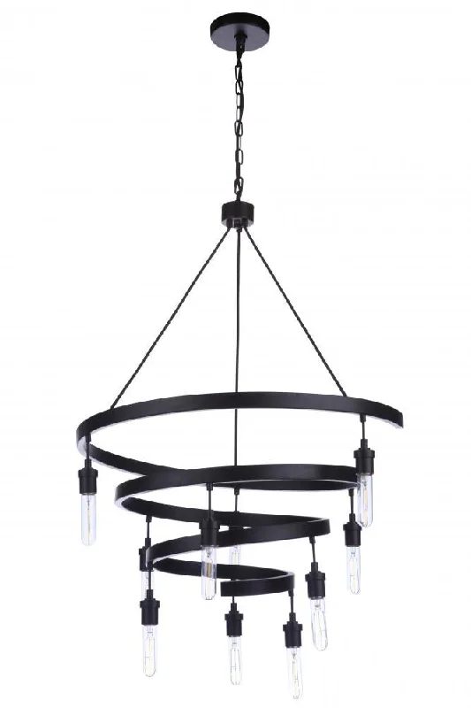 Chandeliers for Low Ceilings to Avoid OvercrowdingChandeliers for Low Ceilings to Avoid OvercrowdingTranquil 10 Light Chandelier in Flat Black