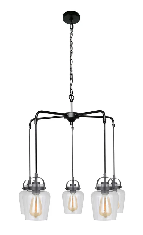 Mini Chandeliers for Adding Charm to Small SpacesMini Chandeliers for Adding Charm to Small SpacesTrystan 5 Light Chandelier in Flat Black