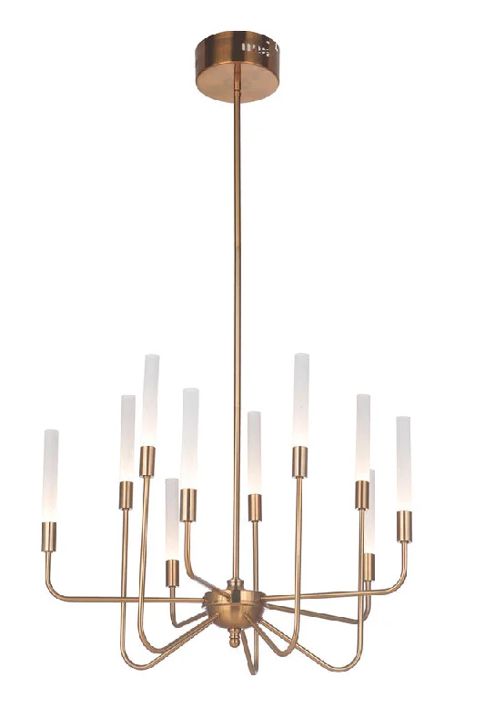 Bohemian - Style Beaded Chandeliers for Eclectic DecorBohemian - Style Beaded Chandeliers for Eclectic DecorValdi 10 Light LED Chandelier in Satin Brass