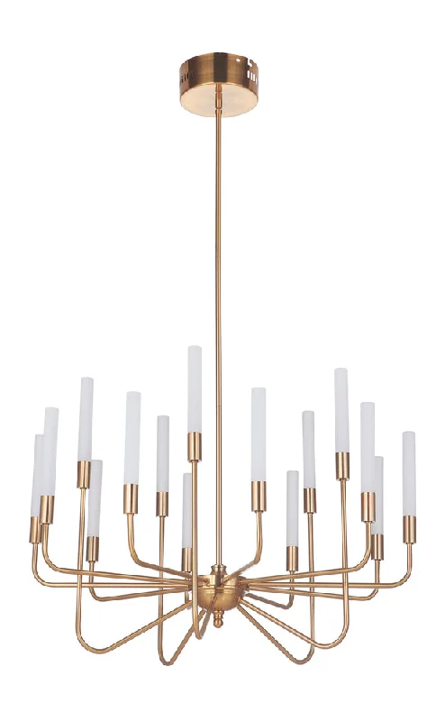 Modern Crystal Chandeliers for Contemporary HomesModern Crystal Chandeliers for Contemporary HomesValdi 15 Light LED Chandelier in Satin Brass