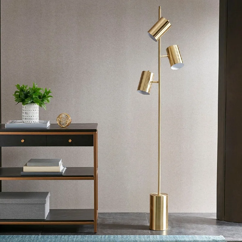 USB Charging Port Floor Lamp for Convenient Device ChargingUSB Charging Port Floor Lamp for Convenient Device Charging3-Light Metal Floor Lamp,Easy installation