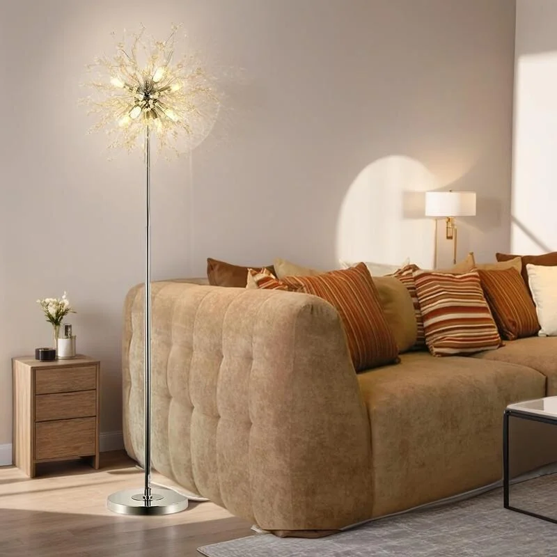 Adjustable Height Floor Lamp for Versatile Lighting NeedsAdjustable Height Floor Lamp for Versatile Lighting Needs360°Sable Lighting Metal Novelty Floor Lamp With 8 lamp Head Design and Step-on Foots Switch For Bedroom Living Room