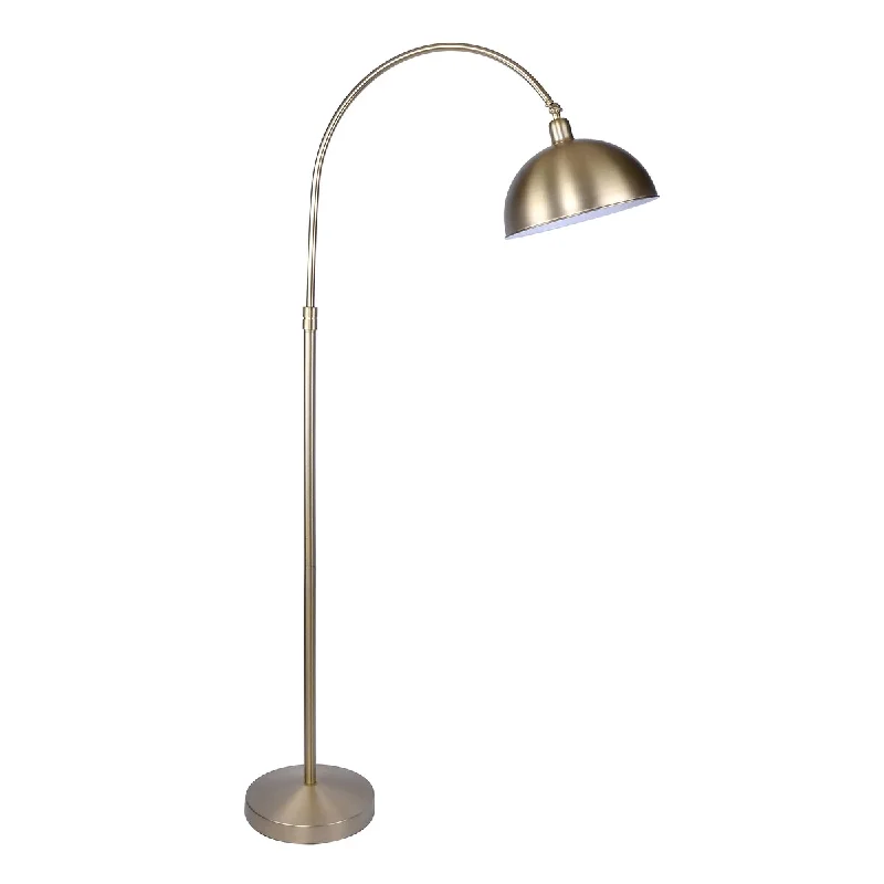 Rustic Farmhouse Style Floor Lamp for Cozy BedroomsRustic Farmhouse Style Floor Lamp for Cozy Bedrooms63.5" Metal Task Lamp w/ Arched Base and Metal Dome Shade