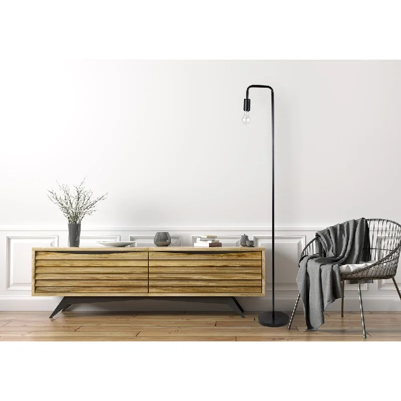 matte black lamp w/ out shade