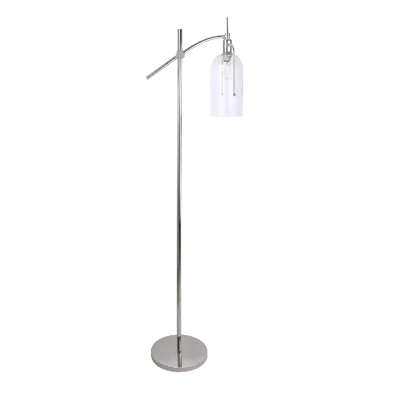 Polished Nickel / Clear Glass