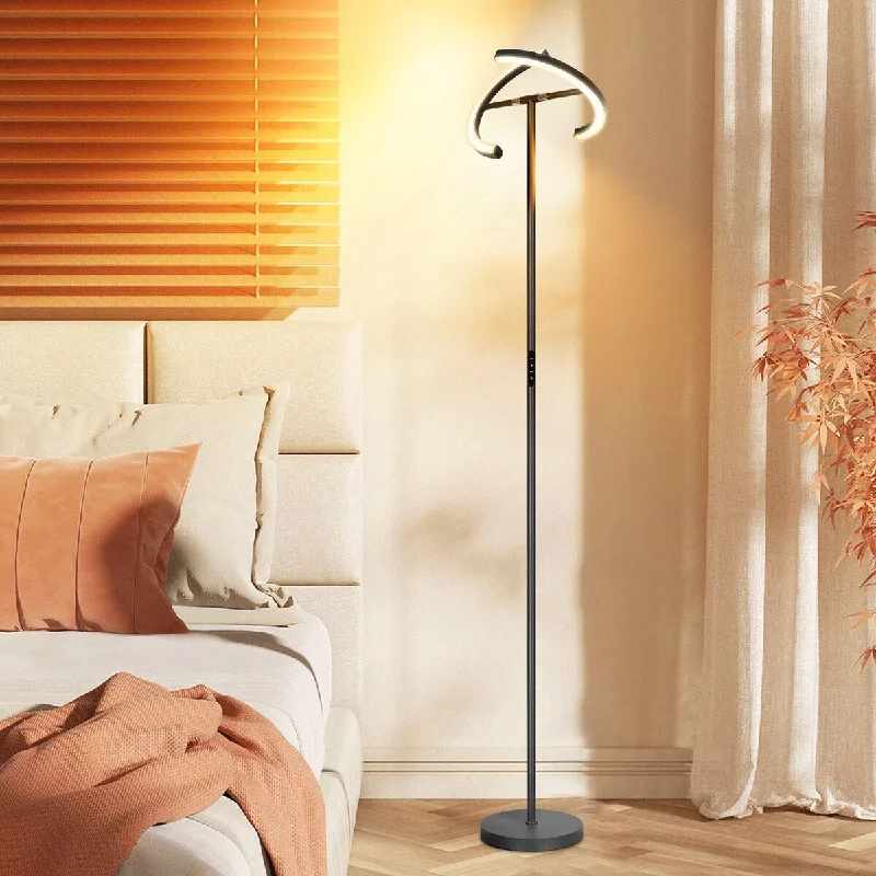Fabric Floor Lamp with a Linen Shade for a Relaxed AestheticFabric Floor Lamp with a Linen Shade for a Relaxed Aesthetic69 inch Minimalist Companion Style Black RGB Floor Lamp