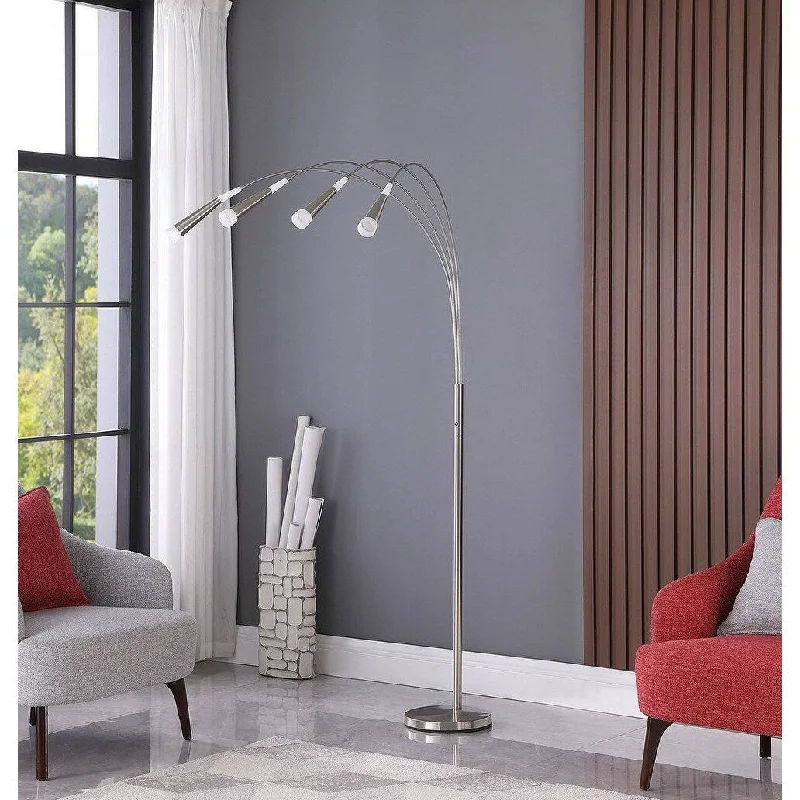 Bohemian Inspired Floor Lamp for Eclectic Home DecorBohemian Inspired Floor Lamp for Eclectic Home Decor72" Unique Modern LED Floor Lamp - Aluminum Led - N/A