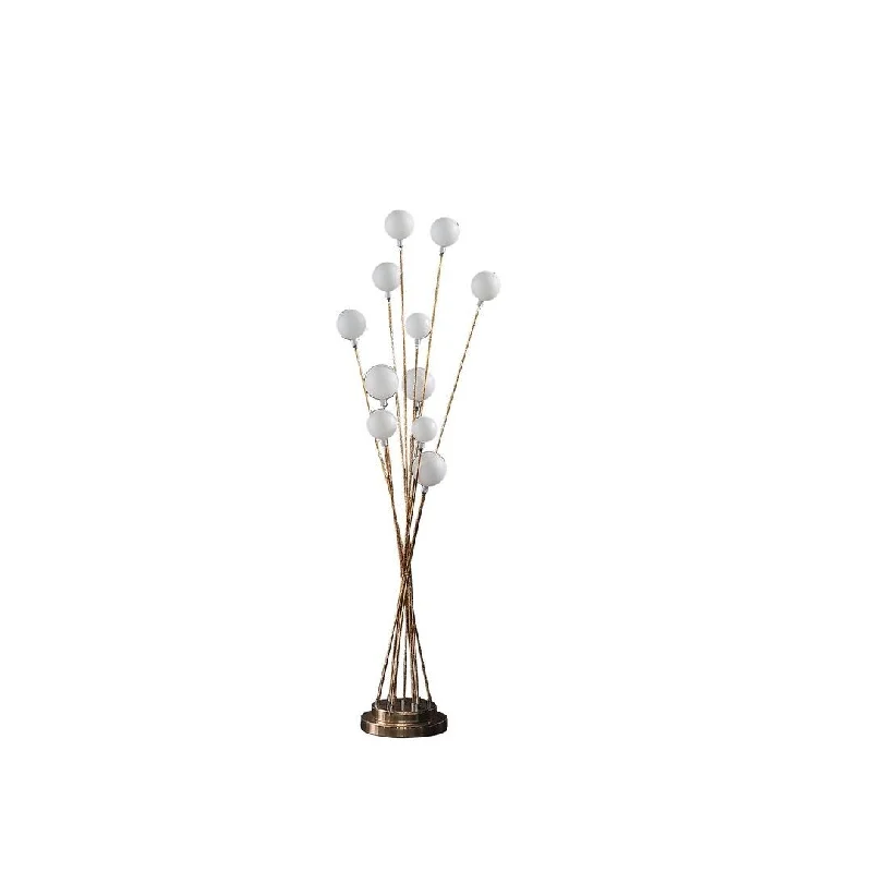 Wood Floor Lamp with Natural Grain for a Warm and Organic FeelWood Floor Lamp with Natural Grain for a Warm and Organic FeelAcrylic Globe Aluminun Led Metal Floor Lamp
