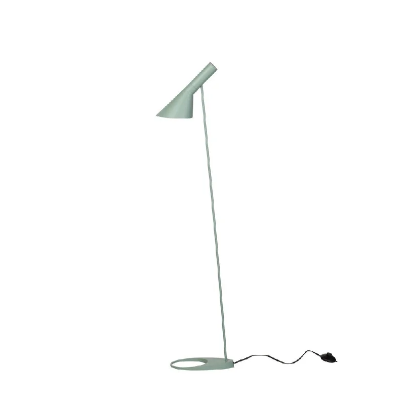 Wood Floor Lamp with Natural Grain for a Warm and Organic FeelWood Floor Lamp with Natural Grain for a Warm and Organic FeelAJ Floor Lamp - Matte Blue Green