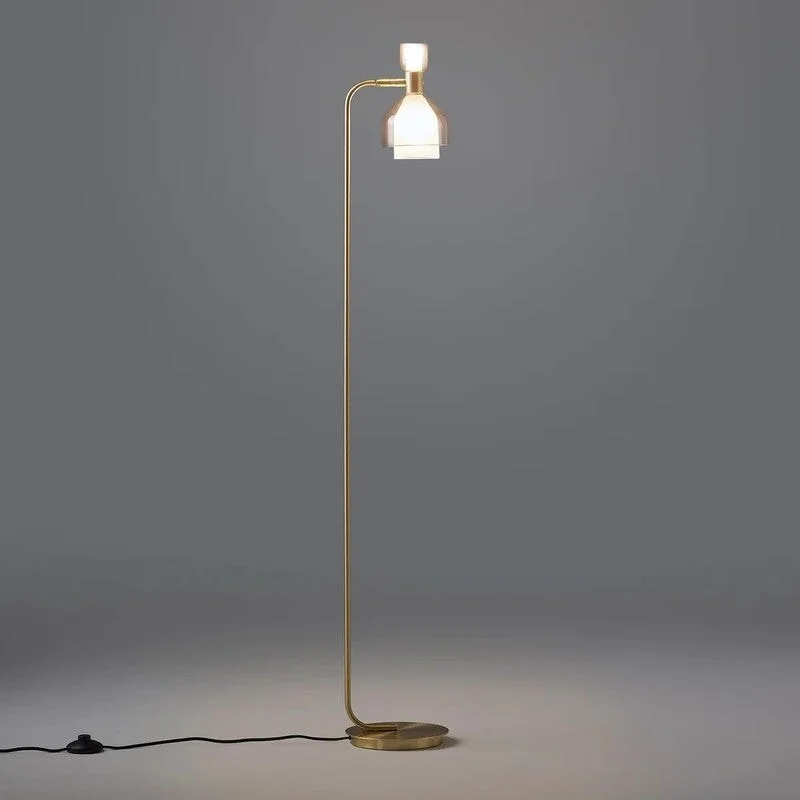 Fabric Floor Lamp with a Linen Shade for a Relaxed AestheticFabric Floor Lamp with a Linen Shade for a Relaxed AestheticAmoris Smoked Glass Floor Lamp