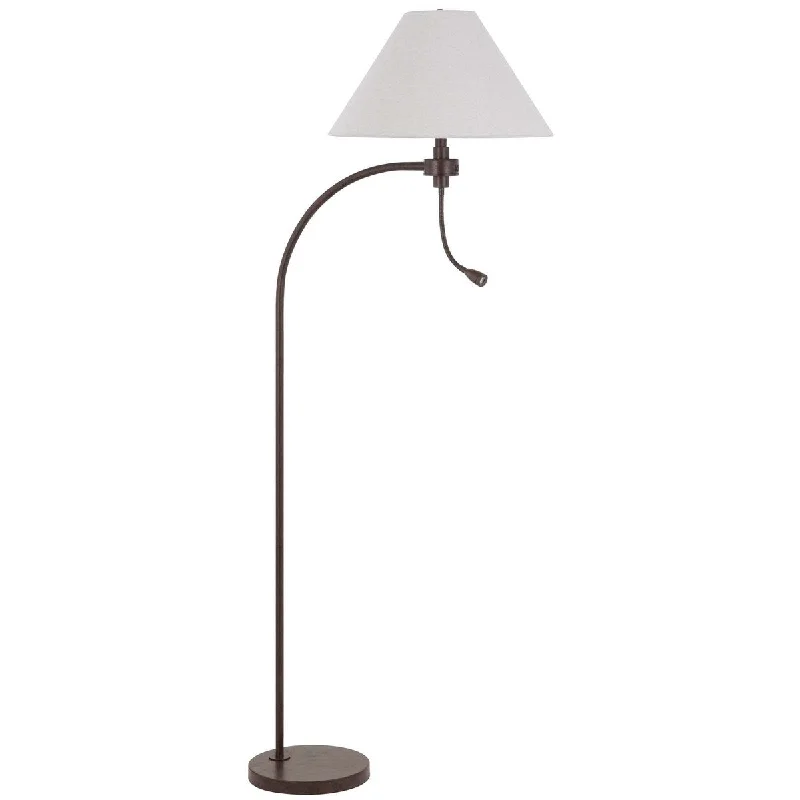 Glass Floor Lamp with Frosted Shades for Soft Diffused LightGlass Floor Lamp with Frosted Shades for Soft Diffused LightAshland Arc Metal Floor Lamp - One Size